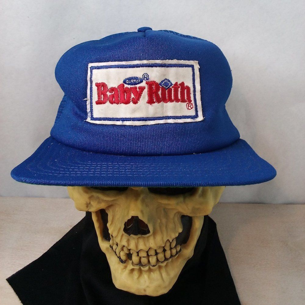 Vintage New Era Baby Ruth Patch Snap Back Trucker Hat
